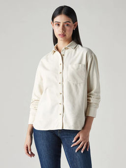 Levi's - Women Cream Solid/Plain Shirt