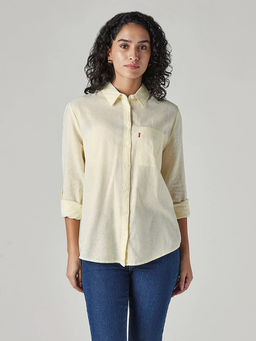 Levi's - Women Yellow Solid/Plain Shirt