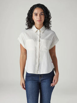 Levi's - Women White Solid/Plain Shirt