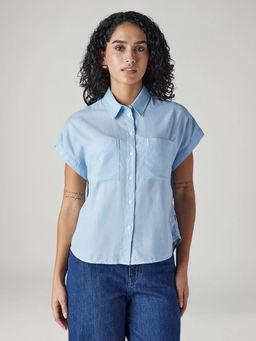 Levi's - Women Blue Solid/Plain Shirt