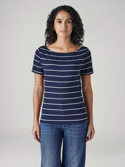 Levi's - Women Navy Blue Stripes Top