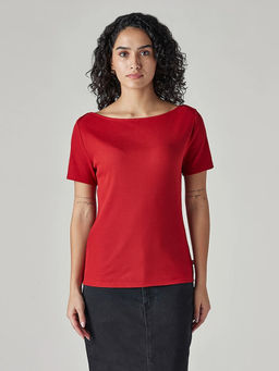Levi's - Women Red Solid/Plain Top