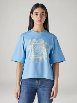 Levi's - Women Blue Printed T-Shirt
