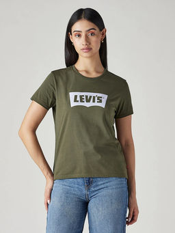 Levi's - Women Olive Graphic T-Shirt