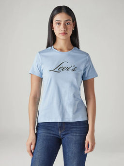 Levi's - Women Blue Graphic T-Shirt