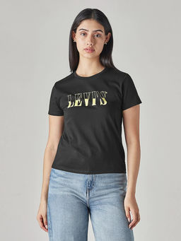 Levi's - Women Black Typography T-Shirt