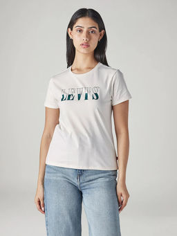Levi's - Women White Typography T-Shirt