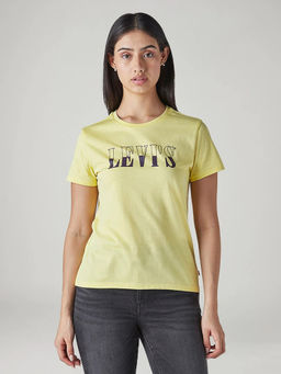 Levi's - Women Yellow Typography T-Shirt