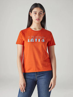 Levi's - Women Orange Typography T-Shirt