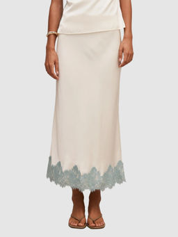 Forever New - Adele Lace Trim Midi Skirt