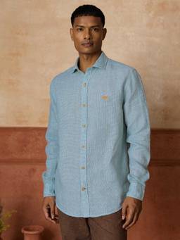 Andamen - Opal Fade Green Slim Shirt
