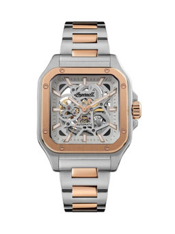 Ingersoll - The Ollie Automatic Grey Skeleton Dial Stainless Steel Strap Mens Watch - I14502 (M)