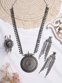 Teejh - by Joker and Witch Amvi Silver Oxidised Jewelry Gift Set