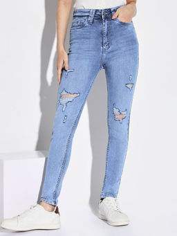 SHOWOFF - Women Blue Skinny Fit Denim Jeans