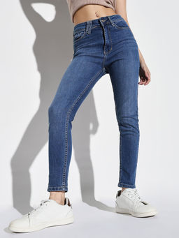 SHOWOFF - Women Blue Slim Fit Denim Jeans