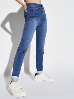 SHOWOFF - Women Blue Slim Fit Denim Jeans