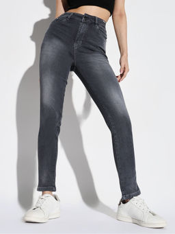 SHOWOFF - Women Grey Slim Fit Denim Jeans