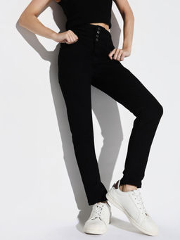 SHOWOFF - Women Black Slim Fit Denim Jeans