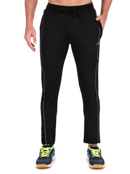 Vector X - Men Black Athleisure Activewear Sportswear Track Pants