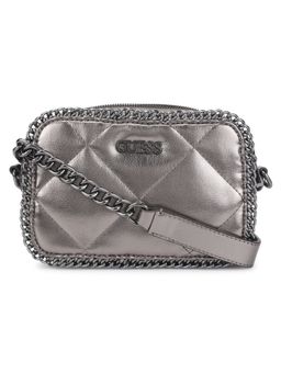 Guess - Khatia Camera Bag Grey Sling And Cross Bags
