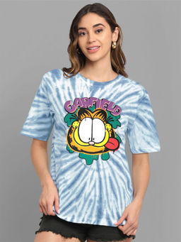Free Authority - Garfield Printed Multi Color T-Shirt for Women