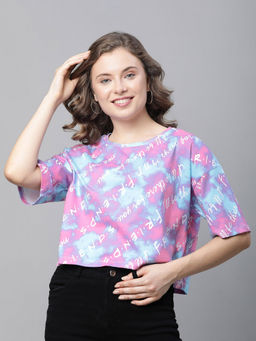 Free Authority - Friends Printed Multi Color T-Shirt for Women