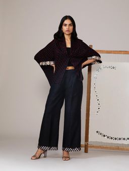 Twenty Nine - Black Bandhani One Button Layover Short Jkt