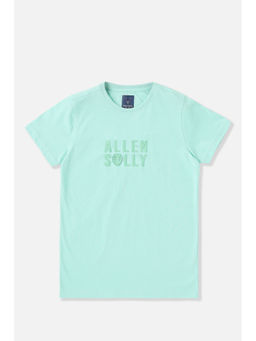 Allen Solly - Blue Solid Regular Fit T-Shirt