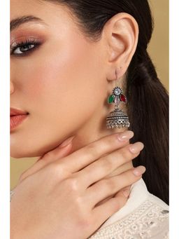 Biba - Women Multi-Color Brass Jhumka Earrings