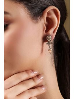 Biba - Women Peach Alloy Drop Earrings