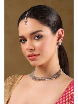 Biba - Women Light Pink Alloy Jewellery Set