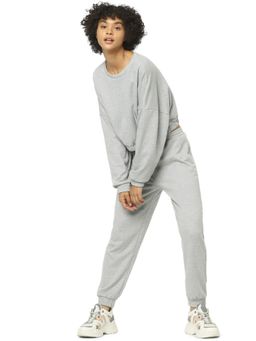 ONLY - Women Solid Grey Sweatshirt