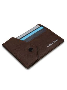 Smith & Blake - Unisex Pu Solid Brown Wallet