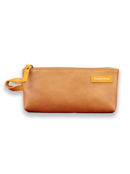 Smith & Blake - Unisex Pu Solid Beige Pouch