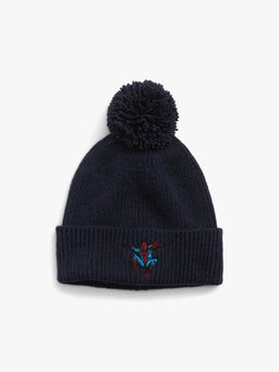 GAP - Boys Navy Blue Character Beanie
