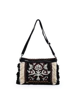 The Purple Sack - Black Beady Boho Sling - Black