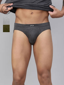 Levi's - Style# 011 Comfort Brief For Men With Comfort & Smart Skin Technology (Set of 3)