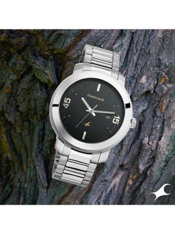 Fastrack - Black Stainless Steel Watch-3246SM02