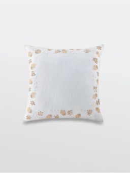 MiRooh - Angoor Bela Border Ivory Cushion