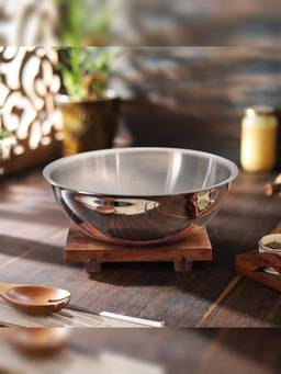 FNS - NuChef Triply Stainless Steel Tasla Tri-Ply Cooking Pan