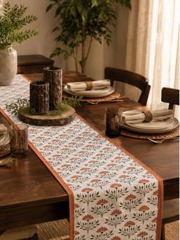 Akira Furnishings - Floral Printed Table Runner (4 Seater)
