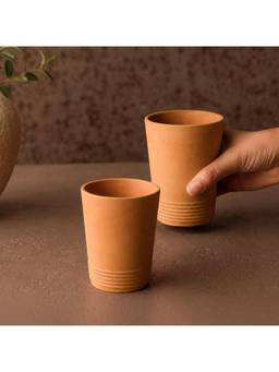 Ellementry - Terracotta Water Tumbler (Set Of 2)