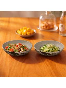 Ellementry - Carbon Ceramic Pasta Bowl (Set Of 2)