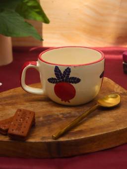 WEAVING HOMES - Anar Printed Ceramic Mug for Tea and Coffee