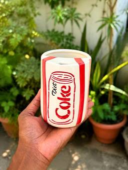 WEAVING HOMES - Diet Coke Printed Ceramic Tumbler for Beverages