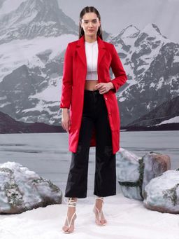 KOTTY - Women's Longline Tailored Sleek and Sophisticated Layering Piece Overcoat