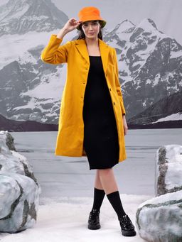 KOTTY - Women's Longline Tailored Sleek and Sophisticated Layering Piece Overcoat