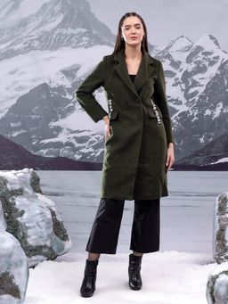 KOTTY - Women's Longline Tailored Sleek and Sophisticated Layering Piece Overcoat