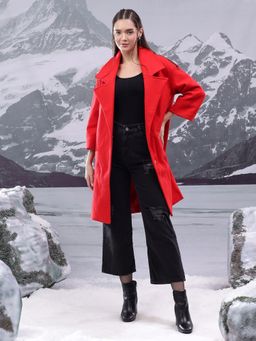 KOTTY - Women's Longline Tailored Sleek and Sophisticated Layering Piece Overcoat