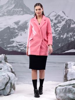 KOTTY - Women's Solid Luxurious and Elegant Overcoat